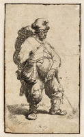 KG 03754
<br/>
Waterende man ( B 190 )
<br/>
<em>Rembrandt (1606-1669)</em>